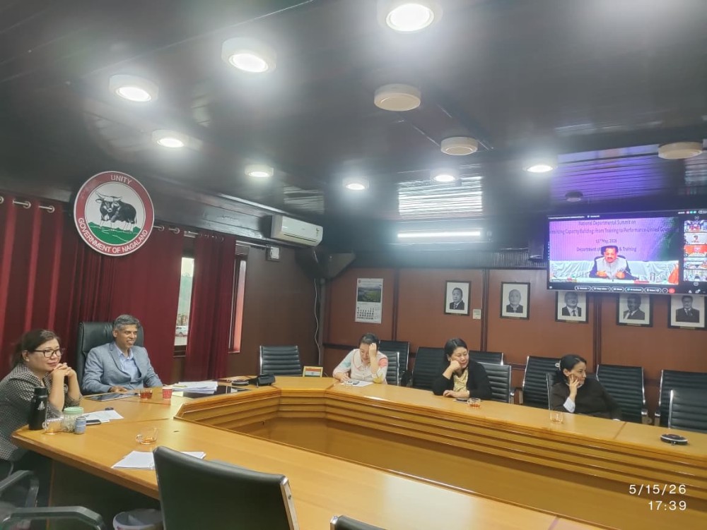 Nagaland ATI officials during the National Departmental Summit on May 15.